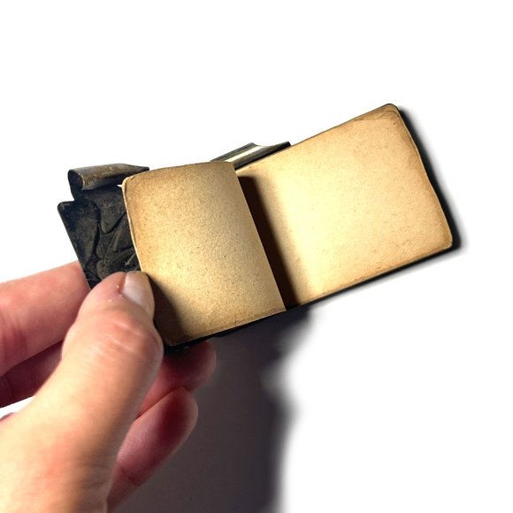 Authentic Vintage silver carnet de bal pendant - Picture 3 of 4